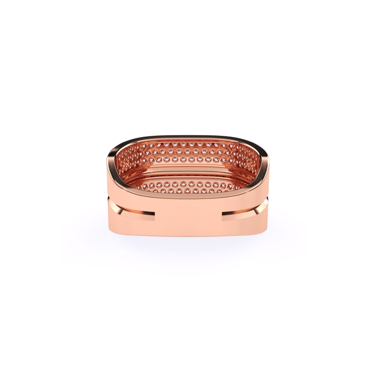Round Lab Grown Diamond Men’s Ring